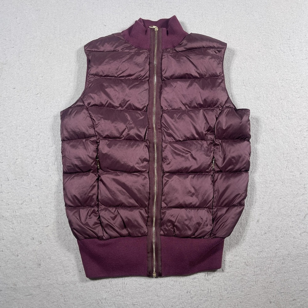 Ted Baker Vest Mens Small Purple Puffer Down Quilted Zip Sleeveless Jacket‎